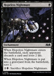 MTG - Wilds of Eldraine - 0095 : Hopeless Nightmare (Non Foil) (8108165071095)