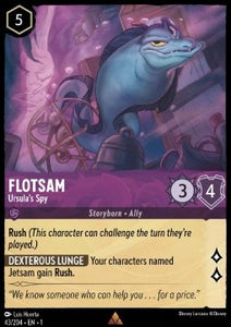 Disney Lorcana - The First Chapter - 043/204 : Flotsam - Ursula's Spy (Holo) (8053073871095)