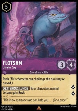 Disney Lorcana - The First Chapter - 043/204 : Flotsam - Ursula's Spy –  Cosmic Collectables UK
