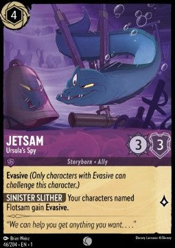 Disney Lorcana - The First Chapter - 046/204 : Jetsam - Ursula's Spy (Holo) (7970259534071)