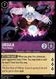 Disney Lorcana - The First Chapter - 059/204 : Ursula - Power Hungry (Holo) (8092126413047)