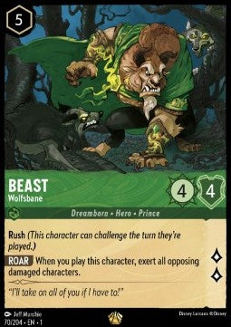 Disney Lorcana - The First Chapter - 070/204 : Beast - Wolfsbane (Non Holo) (7970252128503)