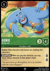 Disney Lorcana - The First Chapter - 075/204 : Genie - On the Job (Non Holo) (8092158820599)