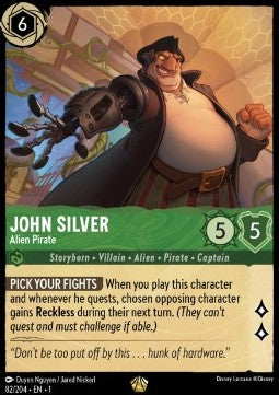 Disney Lorcana - The First Chapter - 082/204 : John Silver - Alien Pirate (Non Holo) (8053075411191)