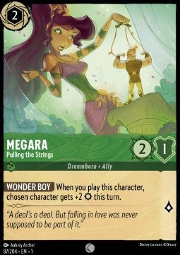 Disney Lorcana - The First Chapter - 087/204 : Megara - Pulling the Strings (Holo) (7970259861751)