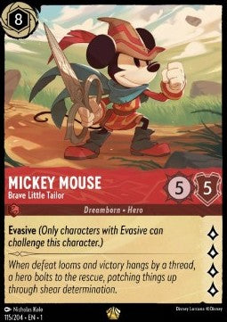 Disney Lorcana - The First Chapter - 115/204 : Mickey Mouse - Brave Little Tailor (Non Holo) (8092141322487)