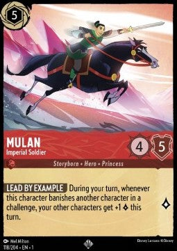 Disney Lorcana - The First Chapter - 118/204 : Mulan - Imperial Soldier (Non Holo) (7970254258423)