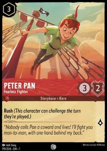 Disney Lorcana - The First Chapter - 119/204 : Peter Pan - Fearless Fighter (Holo) (7974198083831)