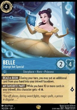 Disney Lorcana - The First Chapter - 142/204 : Belle - Strange but Special (Non Holo) (8039003619575)