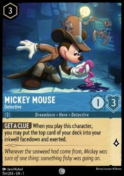 Disney Lorcana - The First Chapter - 154/204 : Mickey Mouse - Detective (Holo) (8053073936631)