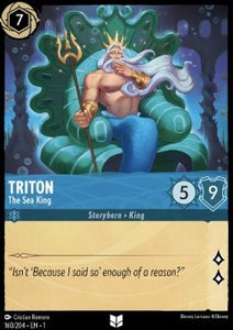 Disney Lorcana - The First Chapter - 160/204 : Triton - The Sea King (Holo) (7970259009783)