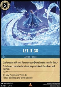 Disney Lorcana - The First Chapter - 163/204 : Let It Go (Non Holo) (7970255274231)