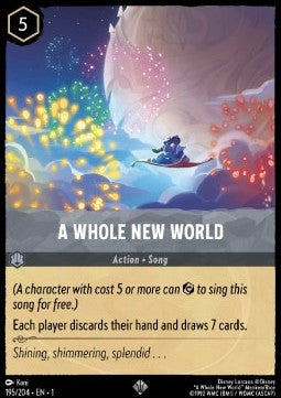 Disney Lorcana - The First Chapter - 195/204 : A Whole New World (Holo) (7970257109239)