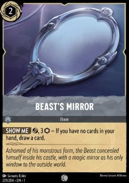 Disney Lorcana - The First Chapter - 201/204 : Beast's Mirror (Holo) (7970262843639)