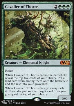 MTG - The List - : 167/280 - Cavalier of Thorns (Non Foil) (8106036494583)