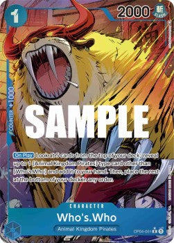 One Piece - Kingdoms of Intrigue - OP04-051 : Who´s.Who (Parallel) (7983601189111)
