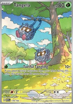 SCARLET AND VIOLET, Pokemon 151 - 178/165 : Tangela (Illustration Rare) (7983018377463)