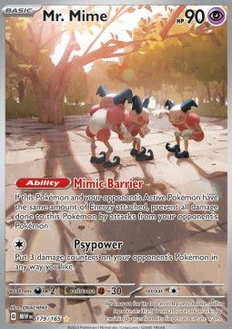 SCARLET AND VIOLET, Pokemon 151 - 179/165 : Mr. Mime (Illustration Rare) (7983018672375)