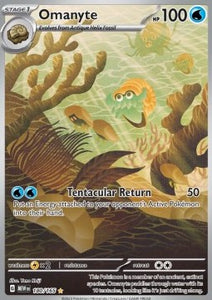 SCARLET AND VIOLET, Pokemon 151 - 180/165 : Omanyte (Illustration Rare) (8408064491767)