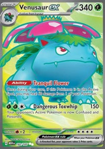 SCARLET AND VIOLET, Pokemon 151 - 182/165 : Venusaur ex (Full Art) (7983023816951)