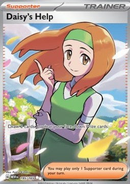 SCARLET AND VIOLET, Pokemon 151 - 195/165 : Daisy's Help (Full Art) (7983019491575)