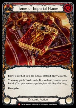 Flesh & Blood - Bright Lights - EVO245 : Tome of Imperial Flame (Red) (Foil) (8353680818423)