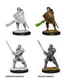 Dungeons & Dragons - WizKids - Male Human Fighter  (Unpainted) - Nolzur's Marvelous Miniatures