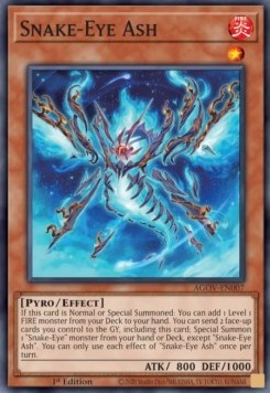 YGO - Age of Overlord - LEDE-EN007 : Snake-Eye Ash (Super Rare) (1st Edition) (8370249826551)