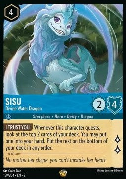 Disney Lorcana - Rise of the Floodborn - 159/204 : Sisu - Divine Water Dragon (Non Holo) (8092190802167)