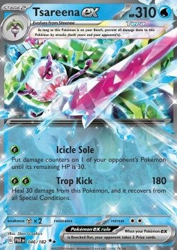 SCARLET AND VIOLET, Paradox Rift - 046/182 : Tsareena ex (Half Art) (8061040001271)