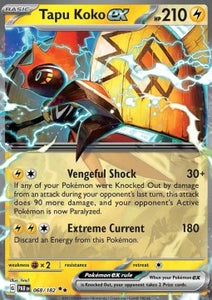 SCARLET AND VIOLET, Paradox Rift - 068/182 : Tapu Koko ex (Half Art) (8061033644279)