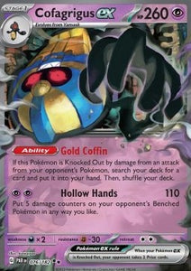 SCARLET AND VIOLET, Paradox Rift - 076/182 : Cofagrigus ex (Half Art) (8018775441655)