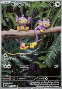 SCARLET AND VIOLET, Paradox Rift - 211/182 : Aipom (Full Art) (8042279436535)