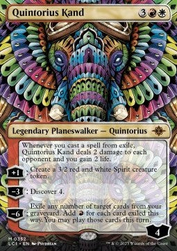 MTG - The Lost Caverns of Ixalan - 0352 : Quintorius Kand (Non Foil) (Borderless) (8107974099191)