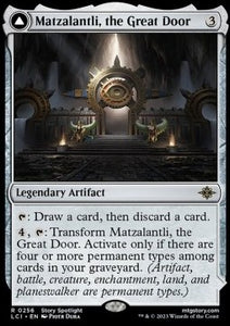 MTG - The Lost Caverns of Ixalan - 256 : Matzalantli, the Great Door // The Core (Foil) (9506549235959)