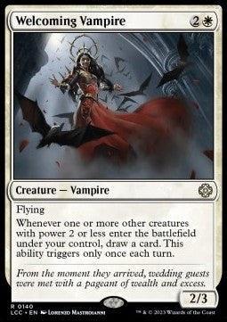 MTG - The Lost Caverns of Ixalan: Commander - 0140 : Welcoming Vampire (Non Foil) (8107976982775)