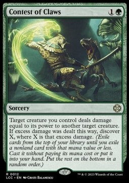 MTG - The Lost Caverns of Ixalan: Commander - 0012 : Contest of Claws (Non Foil) (8107975999735)
