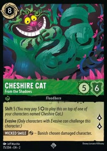 Disney Lorcana - Rise of the Floodborn - 075/204 :  Cheshire Cat - From the Shadows (Holo) (8092062318839)