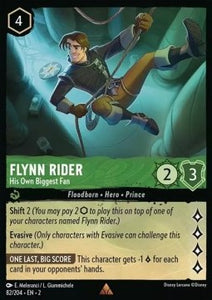 Disney Lorcana - Rise of the Floodborn - 082/204 : Flynn Rider - His Own Biggest Fan (Holo) (8038999392503)