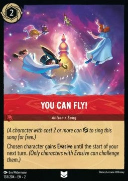 Disney Lorcana - Rise of the Floodborn - 133/204 : You Can Fly (Holo) (8038999064823)