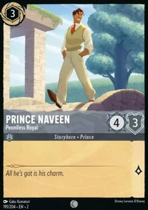 Disney Lorcana - Rise of the Floodborn - 191/204 : Prince Naveen - Penniless Royal (Holo) (8038998049015)