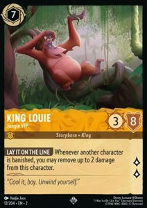 Disney Lorcana - Rise of the Floodborn - 012/204 : King Louie - Jungle VIP (Non Holo) (8038977667319)