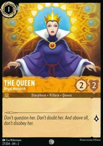 Disney Lorcana - Rise of the Floodborn - 027/204 : The Queen - Regal Monarch (Holo) (8038988022007)