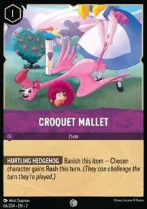 Disney Lorcana - Rise of the Floodborn - 066/204 : Croquet Mallet (Holo) (8038992707831)