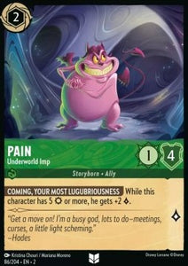 Disney Lorcana - Rise of the Floodborn - 086/204 : Pain - Underworld Imp (Holo) (8038998704375)