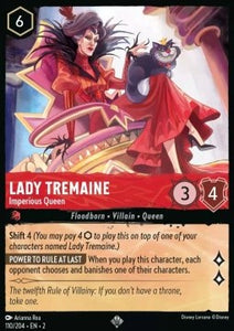 Disney Lorcana - Rise of the Floodborn - 110/204 :  Lady Tremaine - Imperious Queen (Non Holo) (8038980157687)