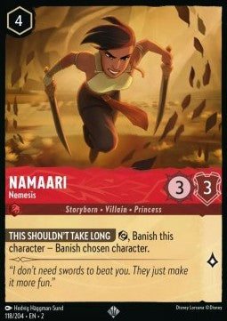 Disney Lorcana - Rise of the Floodborn - 118/204 : Namaari - Nemesis (Holo) (8039000703223)