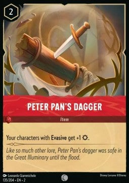 Disney Lorcana - Rise of the Floodborn - 122/204 : Peter Pan's Dagger (Holo) (8038996246775)