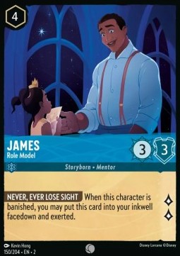 Disney Lorcana - Rise of the Floodborn - 150/204 : James - Role Model (Holo) (8038997098743)