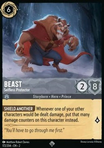 Disney Lorcana - Rise of the Floodborn - 172/204 : Beast - Selfless Protector (Non Holo) (8038980681975)